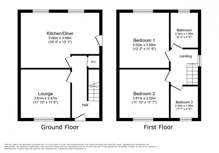 Floorplan for Shingrig Road, Nelson, Treharris