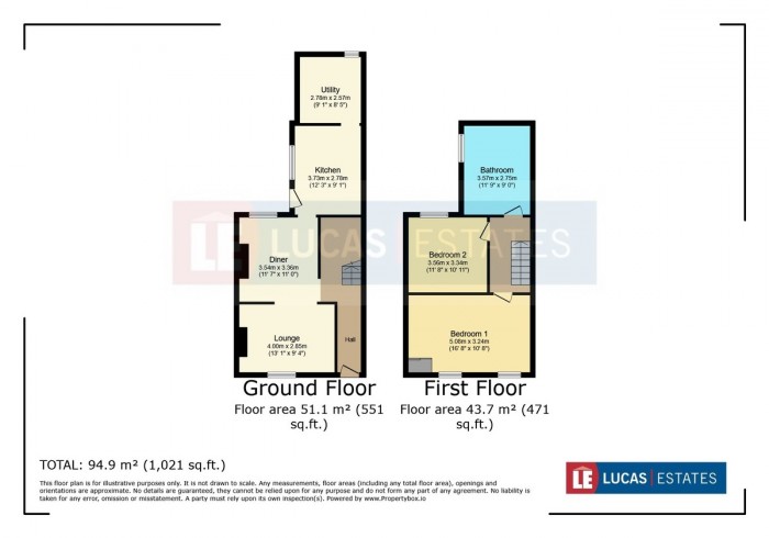 Floorplan for Cross Street, Bargoed